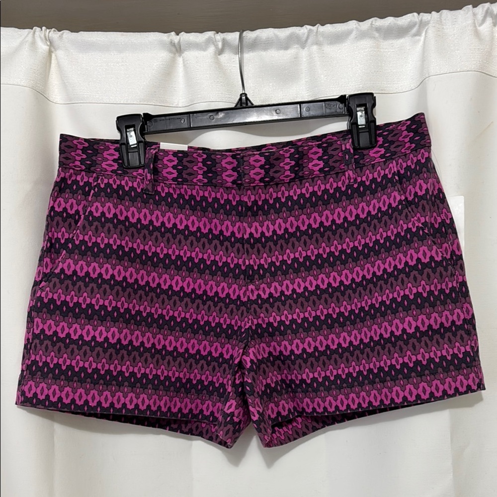 Joe Fresh Pink, Gray, and Brown Geometric Shorts. Size 10.